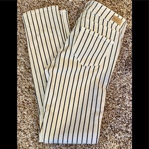 PAIGE Skyline Ankle Peg Stretch Stripe Jeans SZ 26 (new)